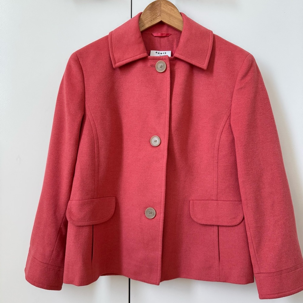 Bergdorf Goodman pink pea coat
